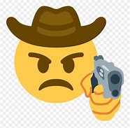 Image result for Cowboy Emoji with Gun