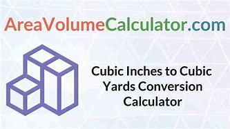 Image result for Cubic Yardage Calculator