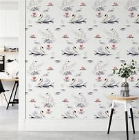 Image result for Swan Wallpaper Bathroom