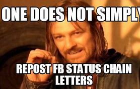 Image result for Stop Sending Me Chain Letters