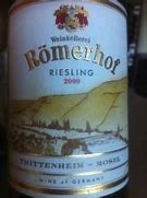 Afbeeldingsresultaten voor Weinkellerei Romerhof Riesling
