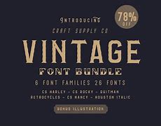 Image result for Vintage Font Bundle