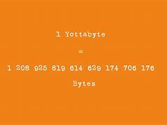 Image result for Yottabyte Meaning