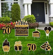Image result for 70th Birthday Yard Signs