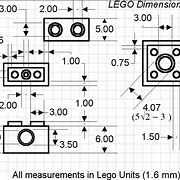 Image result for LEGO Brick Measurements