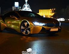 Image result for BMW I8 Gold Cu Neon Seara
