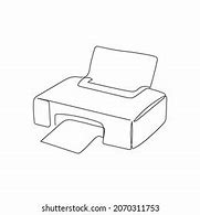 Image result for Printer Drawing
