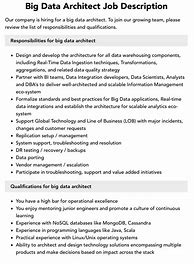 Image result for Data Architect Responsibilities
