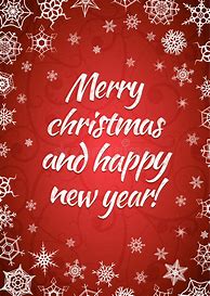 Image result for Merry Christmas Happy New Year Card