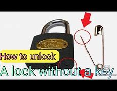 Image result for How to Unlock Locks