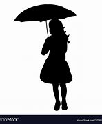 Image result for Little Girl Umbrella Silhouette