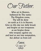Image result for Our Father Prayer Christian
