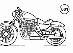 Image result for Motorcycle Outline Art