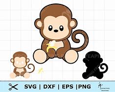 Image result for Baby Monkey SVG