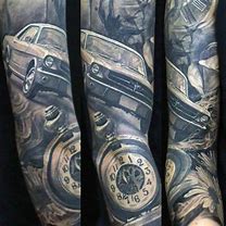 Image result for Classic Car Tattoo Sleeve