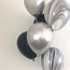 Image result for Black and White Marble Balloons