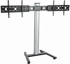 Image result for Dual Computer Monitor Floor Stand