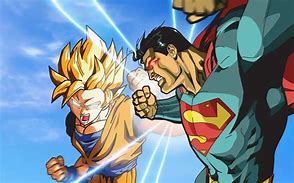Image result for Goku vs Superman Full Fight