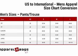 Image result for Us Size Chart Vs. Virginia