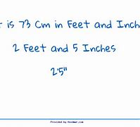 Image result for 73 Cm to Feet