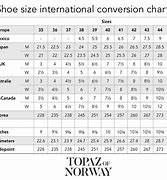 Image result for LV Shoe Size Chart