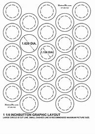 Image result for Half Inch Button Template