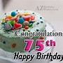 Image result for 75th Birthday Clip Art Free