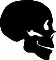 Image result for Skull Silhouette Black and White