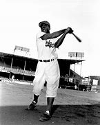 Image result for Jackie Robinson Playing Baseball