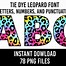 Image result for Cheetah Print Letters with Neon