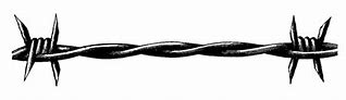 Image result for Barbed Wire Black and White
