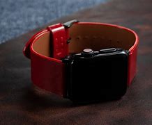 Image result for Red Leather Apple Watch Strap