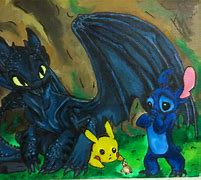 Image result for Stitch and Toothless Tattoo