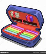 Image result for School Pencil Case Cartoon