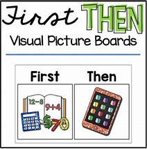 Image result for First Then Visual Schedule Printable