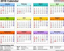 Image result for Small Printable Monthly Calendar 2018