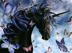 Image result for Black and Blue Unicorn