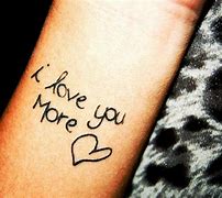 Image result for I Love You Tattoo
