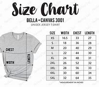 Image result for Bella Size Chart