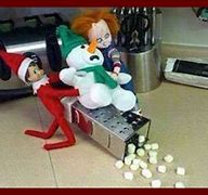 Image result for Inappropriate Elf On a Shelf