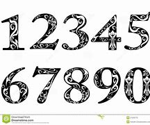 Image result for Fancy Number Fonts Tattoo
