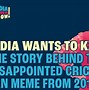 Image result for Disappointed Cricket Fan Meme