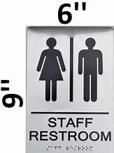 Image result for Employee Only Restroom Sign