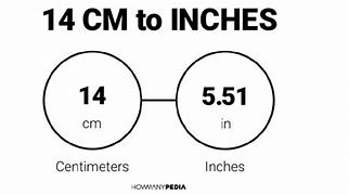 Image result for Convert 14 Cm to Inches