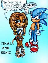 Image result for Sonic and Tikal Love