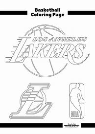 Image result for Lakers Basketball Coloring Pages
