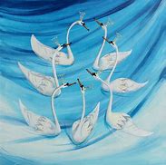 Image result for 7 Swans a Swimming Pics