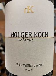 Image result for Holger Koch Weissburgunder Scheibenhardt