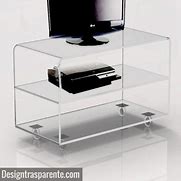 Image result for Clear Acrylic TV Stand