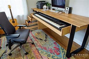 Image result for Piano Keyboard Desk